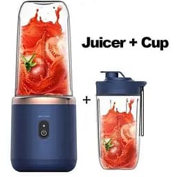 Бездротовий фітнес блендер Chigo A215 з додатковою склянкою блакитний