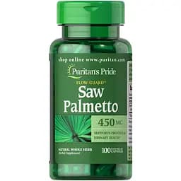 Натуральна добавка Puritan's Pride Saw Palmetto 450 mg 100 капсул
