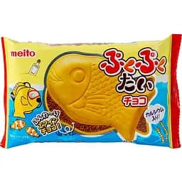 Печенье вафельное Meito рыбки с молочным шоколадом 16.5 г