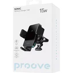 Автотримач із бездротовою зарядкою Proove Sonic 15W (WHSN15002001) [133345] - мініатюра 2