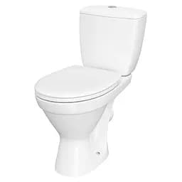 Унитаз-компакт Cersanit Cersania SimpleOn горизонтальный слив нижний подвод с сиденьем duraplast Soft Close K119-003/K119-085, Белый