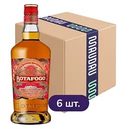 Упаковка рому Botafogo Spiced 40% 4.2 л (0.7 л х 6 шт.)