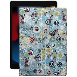 Чехол StatusCASE из экокожи для планшета Apple iPad 10.2 2021 (a2602) Круги-цветные