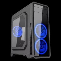 Корпус GameMax G561 Black, без БЖ, Midi Tower, ATX / Micro ATX / Mini ITX, 1хUSB 3.0, 2хUSB 2.0, 3x120 мм LED, 424x200x452 мм