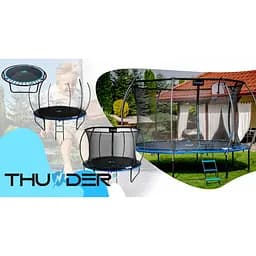 Батут із внутрішньою сіткою THUNDER Inside Ultra 10FT 312 см Black/Blue - мініатюра 6