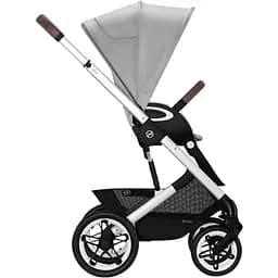 Коляска Cybex Talos S Lux SLV Lava Grey з бампером сіра (522002589) - мініатюра 4