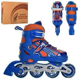 Ролики раздвижные Profi A4146-M-BL размер (35-38)