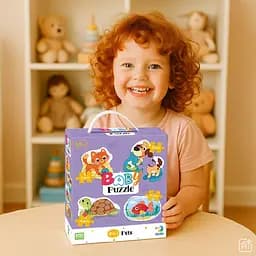 Дитячий пазл 4 в 1 "Baby puzzle. Домашні тварини" DoDo Toys 300688 набір 4 в 1 - мініатюра 6