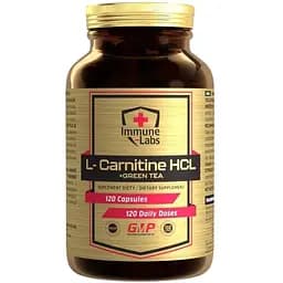 Жироспалювач Immune Labs L-Carnitine HCL + Green Tea 120 caps