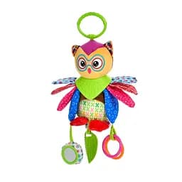 Підвіска на коляску тварина/пташка, прорізувач, плюш, 20x21x7 см (В асортименті)