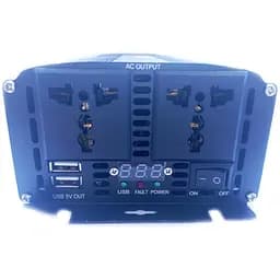 Інвертор напруги Bei Long Power Inverter 024 c 12V на 220V 6000W модифікована синусоїда Black, 2 розетки, 2 USB (11065) - мініатюра 4
