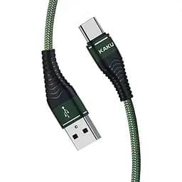 USB кабель Kaku KSC-098 USB - Type-C 1.2m / 2.8A - Green