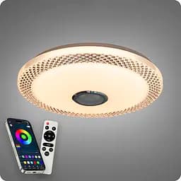Люстра світлодіодна 517 Dlight RGB з пультом і колонкою 80Вт Білий (02158) - мініатюра 6