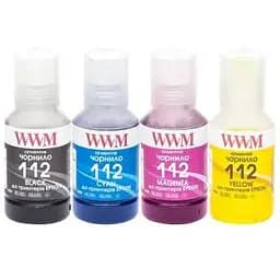 Чорнило WWM Epson 112 SET 4х140г B/C/M/Y pigm., KeyLock (E112SET4P)