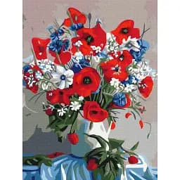 Картина по номерам Brushme Маки в весе 30x40 см