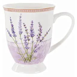 Чашка Lefard, 340 мл, білий з бузковим (165-354)