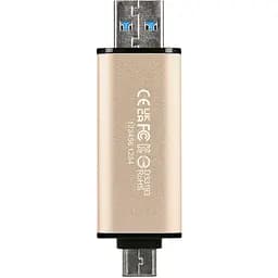 USB флеш накопичувач Transcend 512GB JetFlash 930C Gold-Black USB 3.2/Type-C (TS512GJF930C) - мініатюра 2