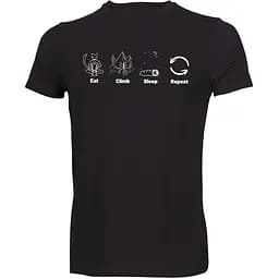 Футболка Fram Eat climb sleep repeat XL Чорна (1044-id_7841)