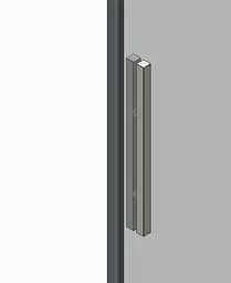 Двері в нішу Koer SR SD05-120x200-TR-01 прозоре скло Easy Clean 6 мм, хром KR5405, універсальні, прозорий, хром - мініатюра 3