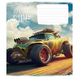 Тетрадь ученическая Школярик Offroad masters 018-3287L-4 в линию 18 листов