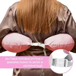 Подушка для годування Sei Design диванчик пудра смужка 60х70х16 см (8-35409*003) - мініатюра 4
