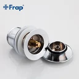 Донний клапан Frap F60, автомат, 1 1/4", хром, Хром - мініатюра 4