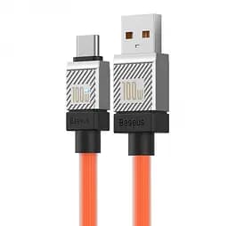 Кабель Baseus CoolPlay Series Fast Charging Cable USB to Type-C 100W 2m CAKW000707 Orange