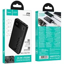 Портативний ЗП Power Bank Hoco J154 Victorious 22.5W+PD20W 10000 mAh Black - мініатюра 3