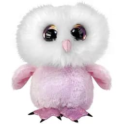 Мягкая игрушка Lumo Stars Сова Pollo классическая, 15 см, розовый (55003)