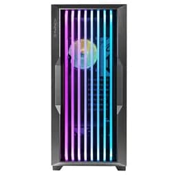 Корпус AZZA GUARDIAN GLASS, Black, без БЖ, Mid Tower, для E-ATX / ATX / Micro ATX / Mini ITX, Type-C / 2xUSB 3.0, макс. CPU - 170 мм / VGA - 400 мм, 1x120 мм ARGB, бічна панель із загартованого скла (CSAZ-520BG) - мініатюра 4