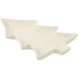 Блюдо J-line порцелянове у формі ялинки 26 х 36 см біле (35659)