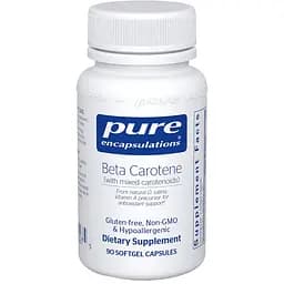 Бета-каротин Pure Encapsulations Beta Carotene 90 капсул