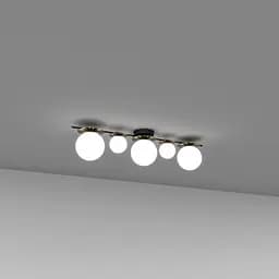 Стельовий світильник SV0026-5P BK+GD