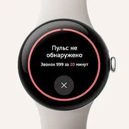 Розумний годинник Google Pixel Watch 3 45 mm Polished Silver / Porcelain Band - мініатюра 5