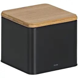 Ємність для зберігання сипучих Kela Kiril 11.5х11.5х9.5 см 0.8 л чорна (17887)