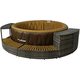 Джакузи-SPA надувная Thunder MOCHA 6-местная серая мебель из ротанга 4 шт. (MOCHA-HALF-GRAY)