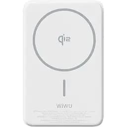 Портативний ЗП Power Bank Wiwu Wi-P031 Magnetic з БЗП Qi2 30W 10000 mAh White