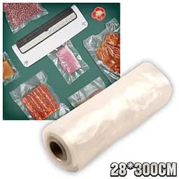 Пакети для вакууматора харчові рулонні прозорі 20×500 см, пакувальні пакети для продуктів - мініатюра 4
