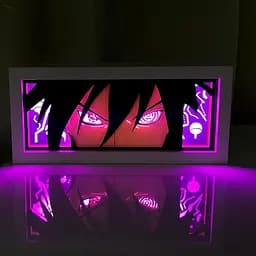 Світильник нічник 3D Наруто Саске Учиха Наруто Саске Учиха Naruto Sasuke Uchiha 20 см NL3D N SU