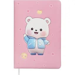 Блокнот ZiBi Bear Kids Line 155x108 мм лінія 80 аркушів рожевий (ZB12952)