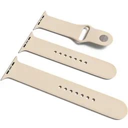 Силиконовый ремешок для Apple Watch Sport Band 38/40/41/42mm(ser.10) (S/M&M/L) 3pcs Бежевый / Antique White