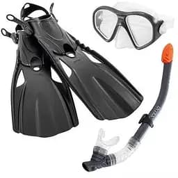 Комплект для плавания трубка, маска, ласты 55658