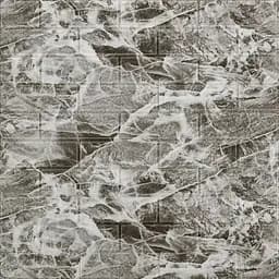 Панель стінова 3D Wall Sticker 700х770х2 мм (061-2) мармур чорний SW-00001912