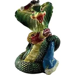 Статуетка Кобра-змія з монетами 9х6х4.5 см 