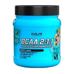 Аминокислота BCAA Evolite Nutrition BCAA 2:1:1, 400 грамм, Экзотический