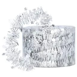 Мішура декоративна Chomik із зірками срібляста 7 м (GIF3331)