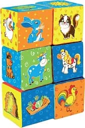 Набір м'яких кубиків "Ферма" Macik МС 090601-02