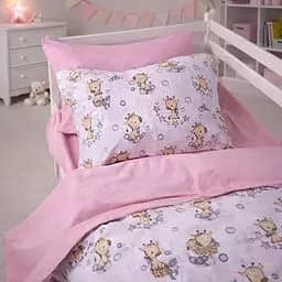 Комплект постільної білизни MirSon бязь Tiny Giraffes gray 2x160x220 см (2200012572016) - мініатюра 5