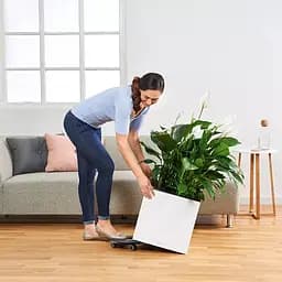 Вазон Lechuza Canto Premium 40 low срiбний металік (13758) - мініатюра 8