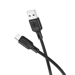 Кабель Borofone BX113 Lenny silicone charging data cable Micro(L=3 м) чорний - мініатюра 3